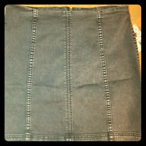 Free People Denim Mini Skirt